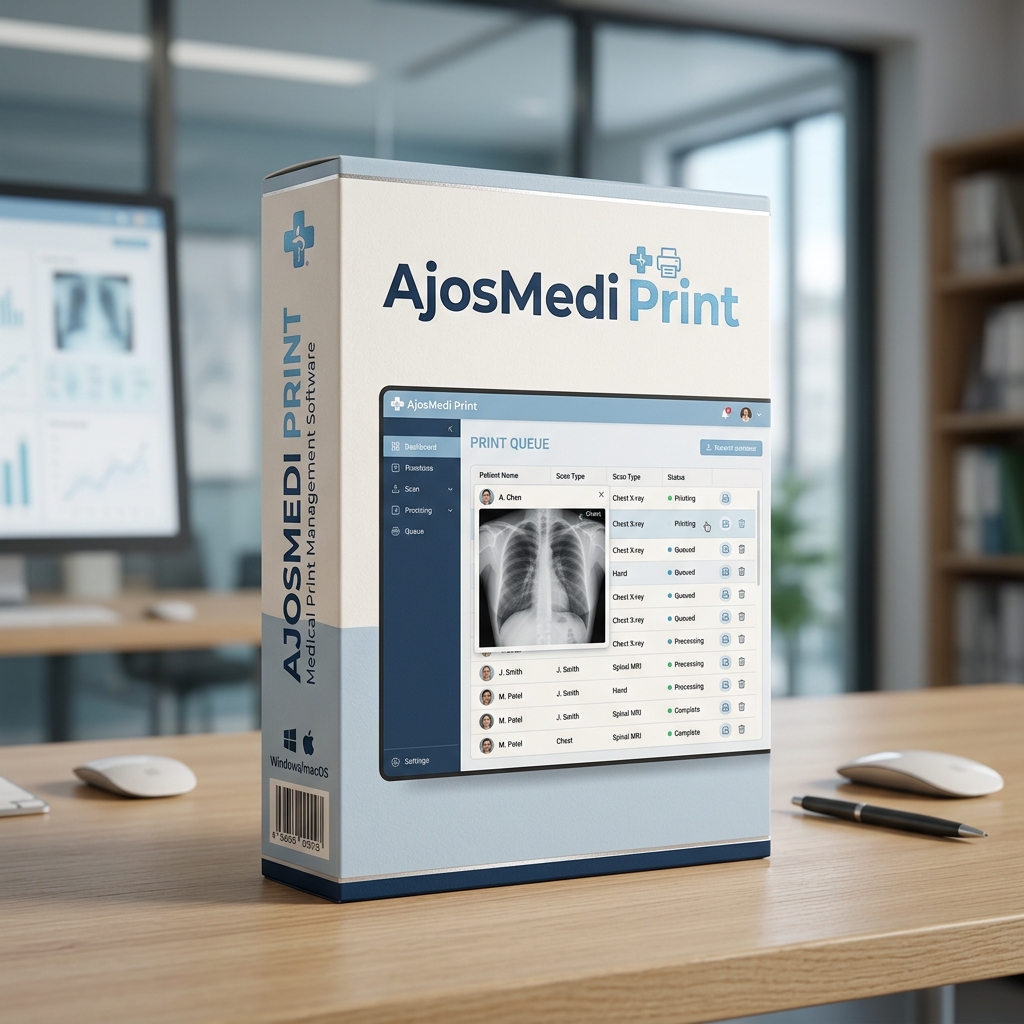 AjosMedi Print DICOM software 3D product box